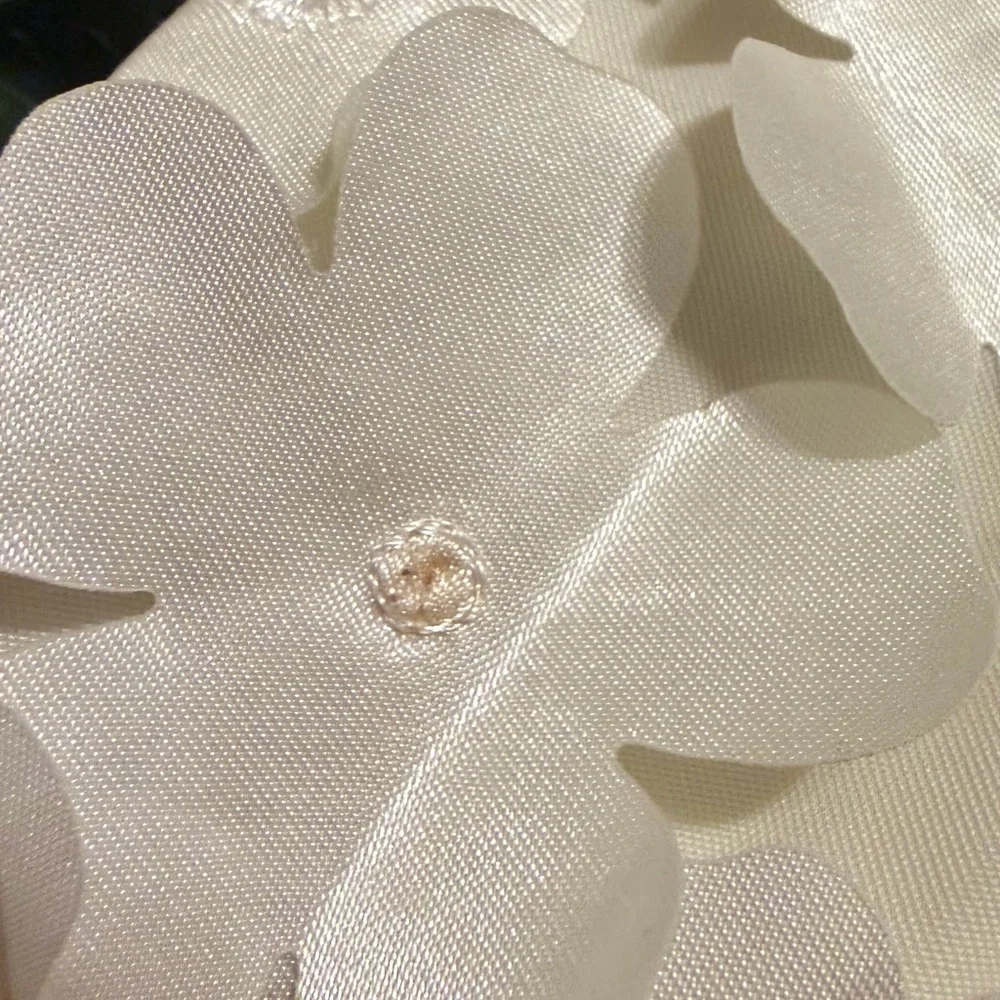 STINE GOYA White Textured Elena Floral Mini Dress Women’s Size XS - Picture 6 of 16